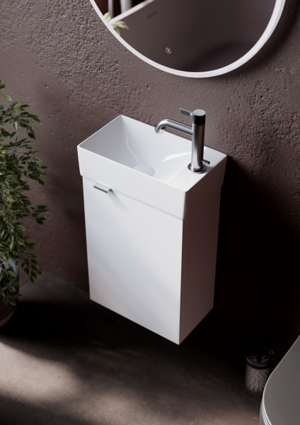 Тумба под раковину Sancos  Mini MN35WR белый глянец